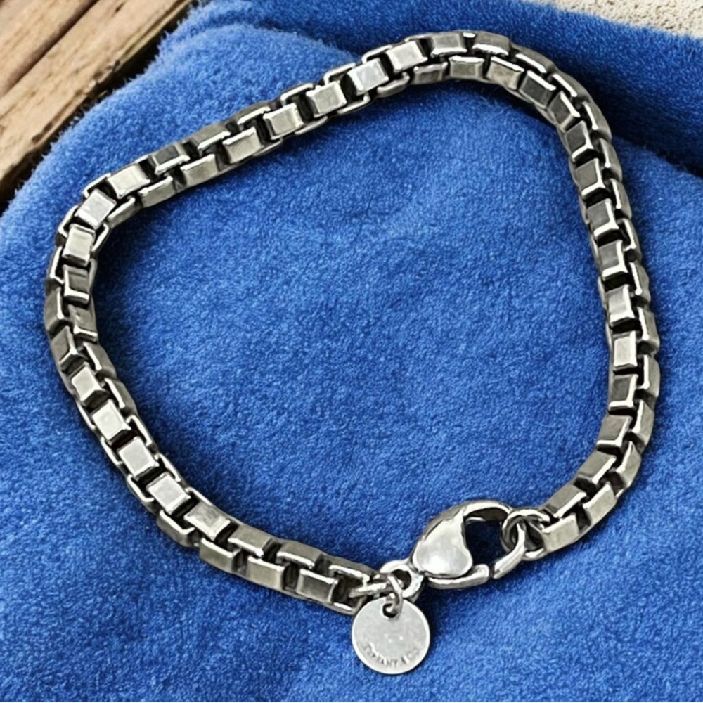 Tiffany&Co. Venetian Link Silver Chain Bracelet